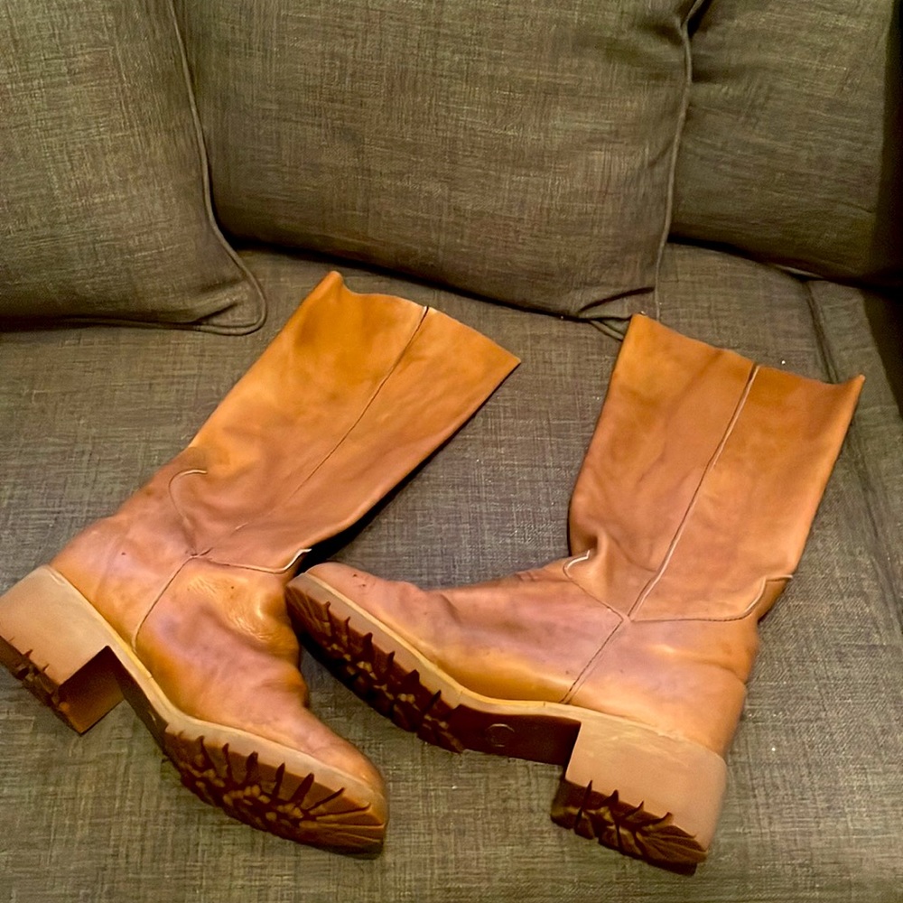 Vintage Blondo Après-Ski Leather Boot. Vibram Lug Sole, Original Box, Size 12